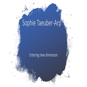 Sophie taeuber arp eng