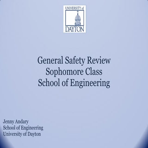 Sophomore safety review 8 4-11