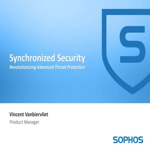What's cooking at Sophos - an introduction to Synchronized Security