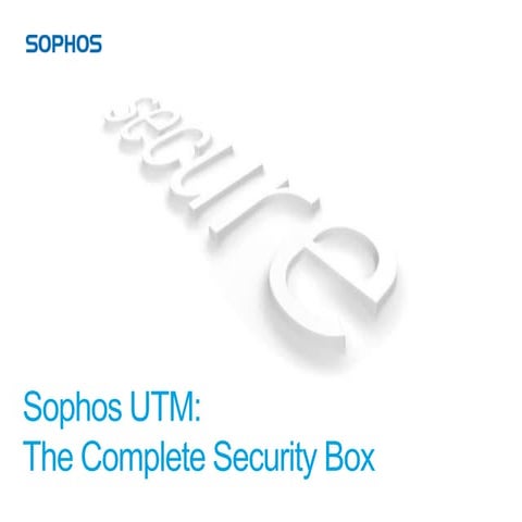 UTM - The Complete Security Box