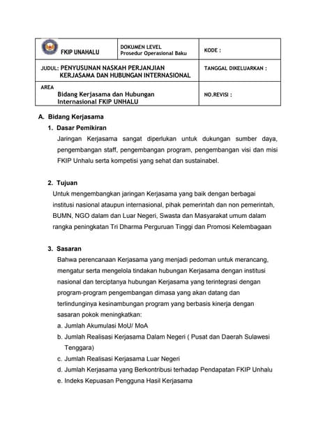 Sop kerjasama