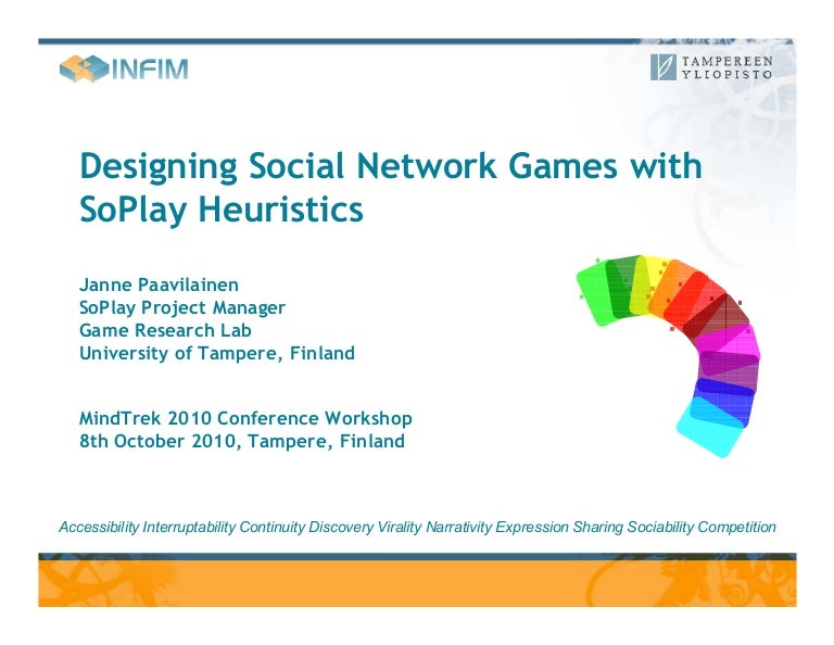 Designing Social Network Games with SoPlay Heuristics