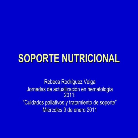 Soporte nutricional