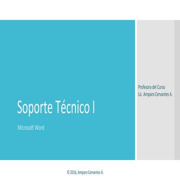 Soporte técnico sesión 4