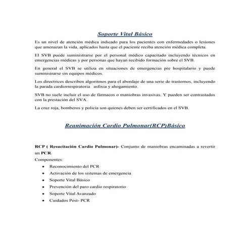 Soporte vital basico