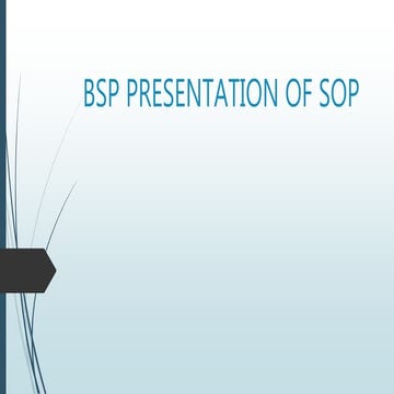 SOP standard operating procedure presentation