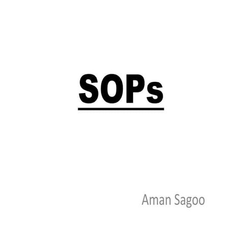 SOPs
