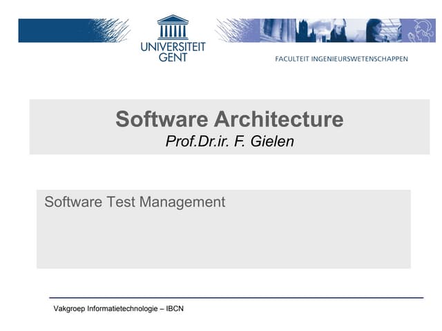 Sop test planning