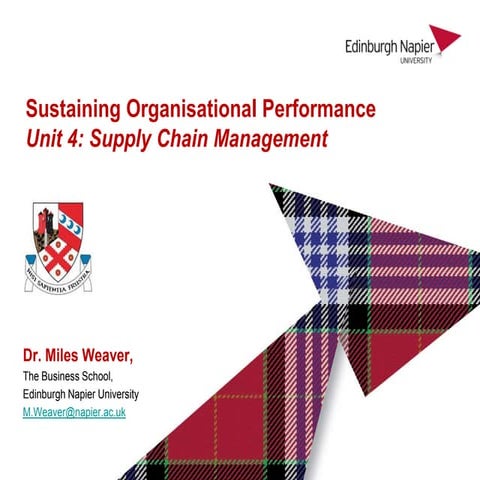 Issues and Trends in Supply Chain Management