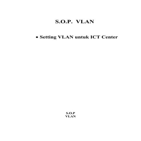 Sop vlan