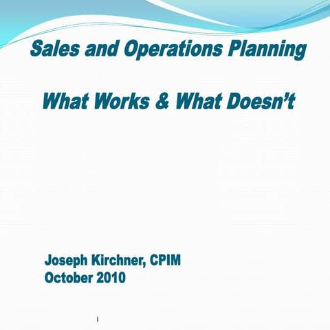 S&amp;Op What Works What Doesnt Gerdau Pdf