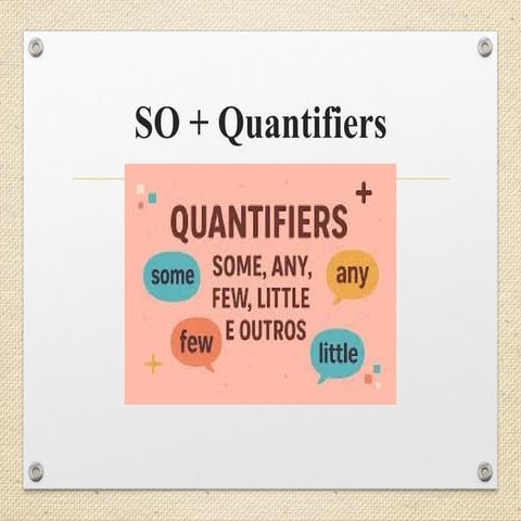USING SO WITH QUANTIFIERS: SO MANY, SO MUCH | PPTX