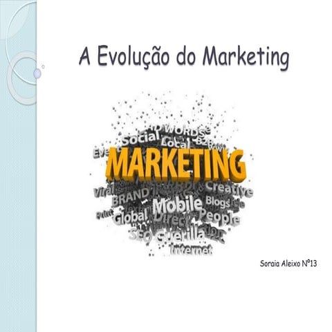 Soraia aleixo a evolução do marketing acabado | PPTX