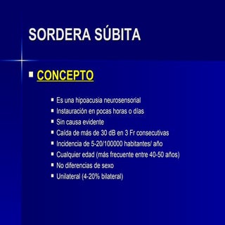 Sordera súbita