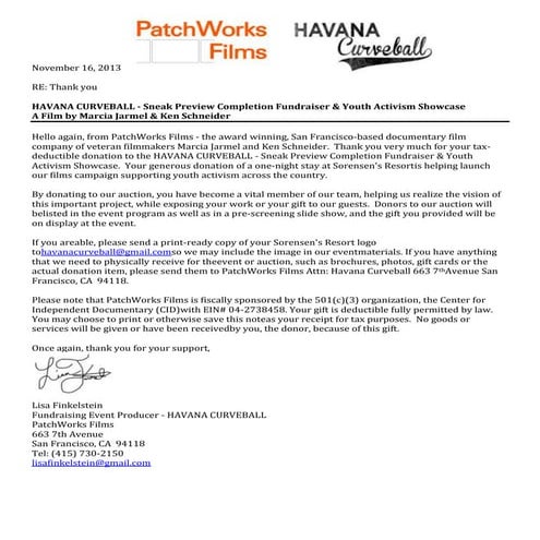 Sorensen's.resort patch worksfilms_havana.curveball_donation_thank.you