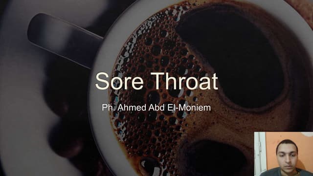 Sore Throat.