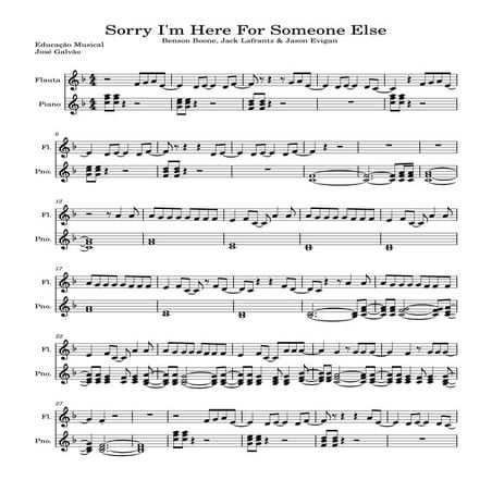 Sorry I'm Here For Someone Else - Benson Boone - Partitura Piano e Flauta.pdf