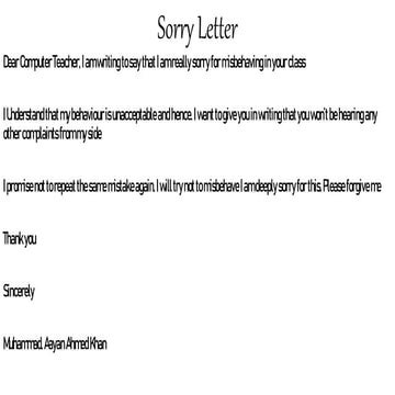 Sorry Letter.pptx