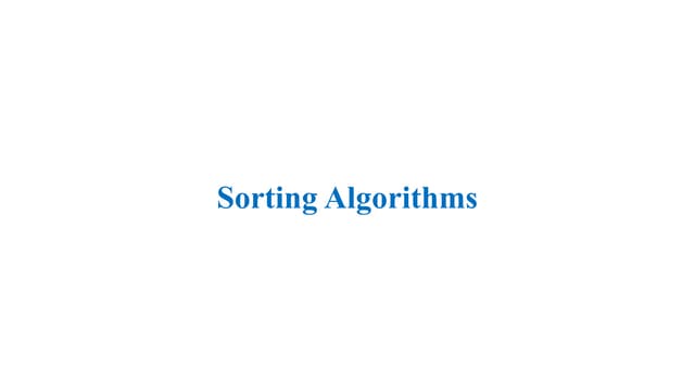 what is sorting algorithm and implementation.pptx