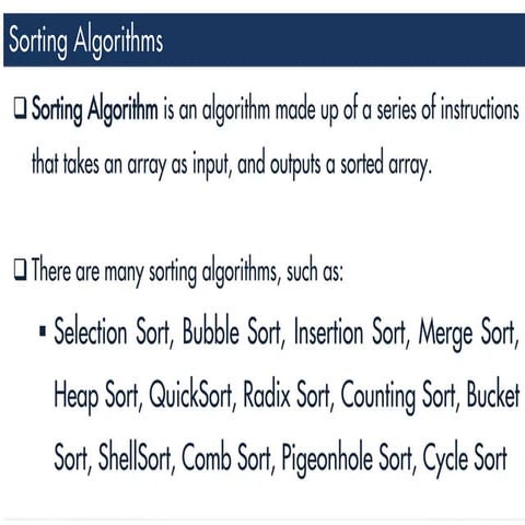 Types of Sorting in Data Structures Design