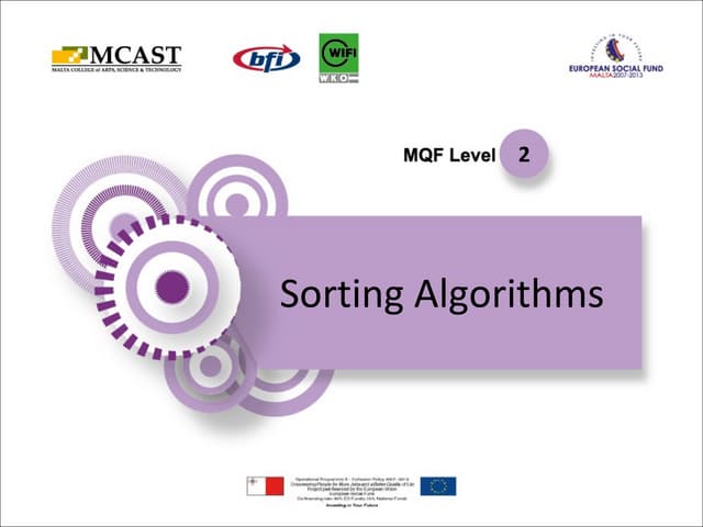 Sorting algorithms v01