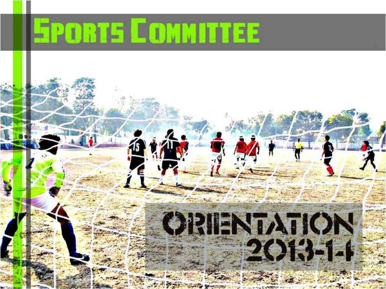 Sports committee orientation