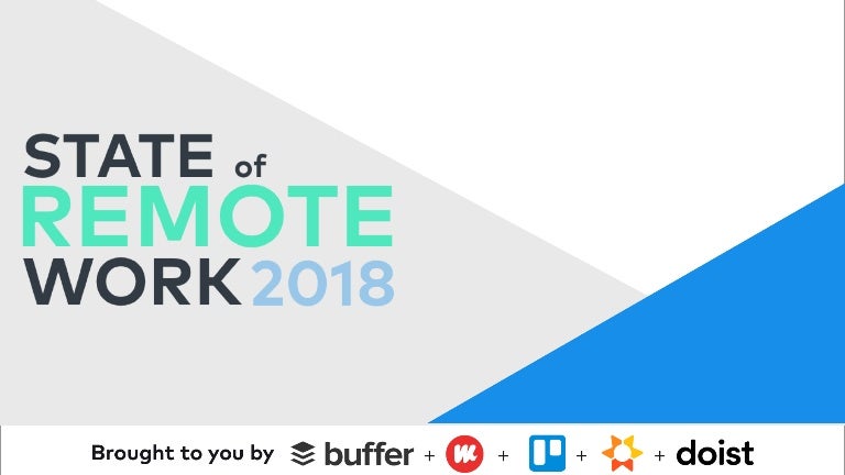 state of remote work 2018 data analysis
