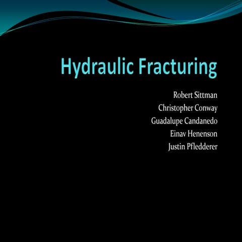 Hydraulic fracturing presentation