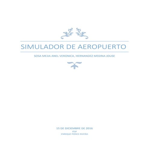 Programa simulacion de ventas de aeropuerto