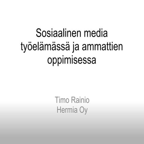 Sosiaalinen Media Yritysten Viestinn ss PDF