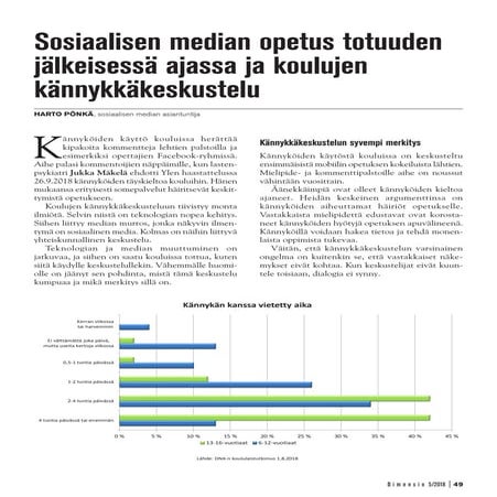 Sosiaalisen median opetus totuuden jälkeisessä ajassa ja koulujen kännykkäkes...