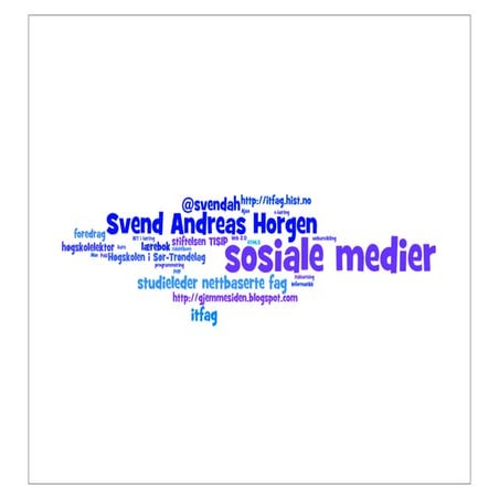 Sosiale medier - en oversikt