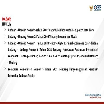 tata cara pembuatan nib melalui oss rba. | PPTX