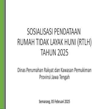 Sosialisasi Pendataan RTLH Pemkab - Pemdes.pptx
