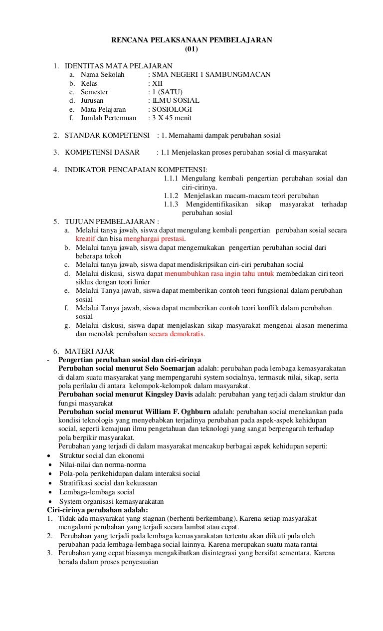 Sosiologi Xii Rpp