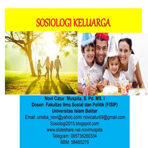 Sosiologi keluarga_novi catur muspita