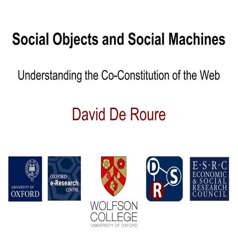 Social Objects and Social Machines 