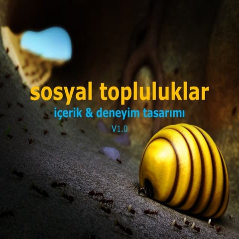 sosyal topluluklar / içerik & tasarım v1.0