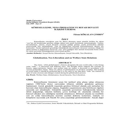 Vahdi Boydaş, Mensur Boydaş, Sosyal devlet