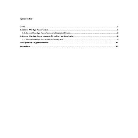 Sosyal medya pazarlama