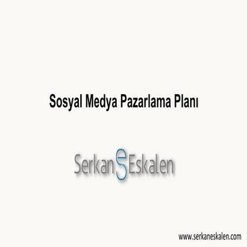 Sosyal Medya Pazarlama Planı