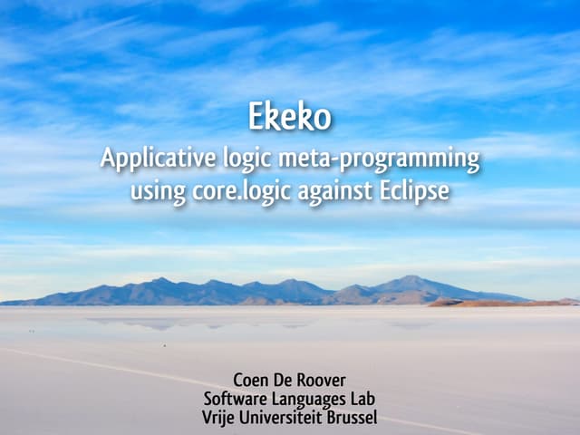Ekeko Technology Showdown at SoTeSoLa 2012