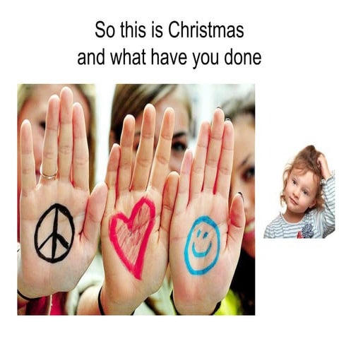 So this is Christmas