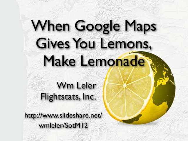 State of the Map 2012 talk