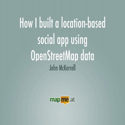 How I built a location-based social app