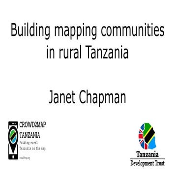 Building an open mapping community in Tanzania