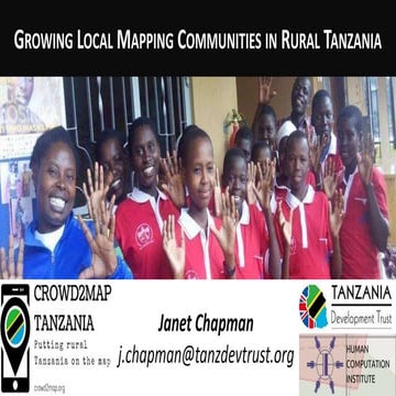 Crowd2Map Tanzania presentation at State of the Map Africa July 2017