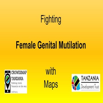 State of the Map Milan 2018 - Crowd2map presentation on fighting FGM with maps