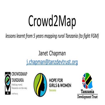 Lessons learnt from 5 years mapping rural Tanzania to fight FGM