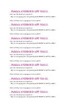 So true ANDROID FREE APPS MALL URL ...